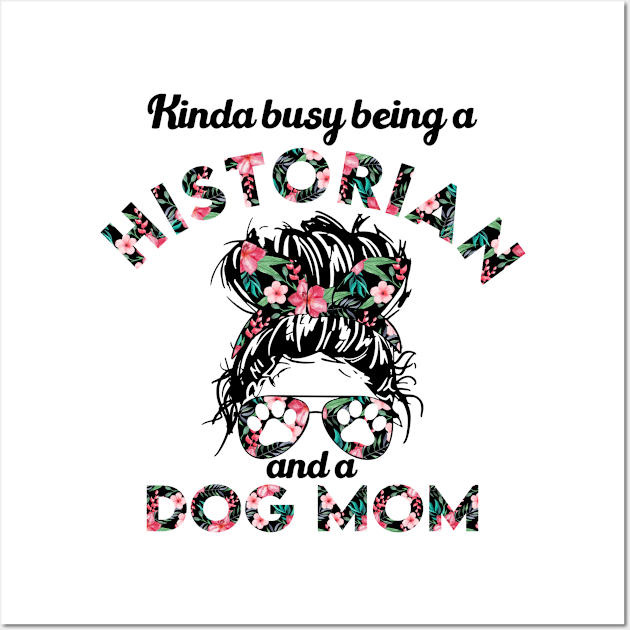 Historian job gift for dog lover girl . Perfect present for mother dad friend him or her Wall Art by SerenityByAlex